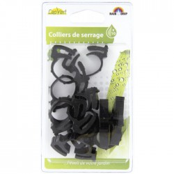 Collier de serrage pour tuyau de 16 mm - Lot de 10 - CAP VERT - Raccords / coudes / manchons - BR-654414