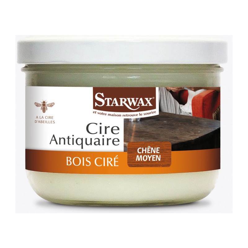 Cire d'antiquaire - Chêne moyen - 375 ml - STARWAX - Entretien du bois - BR-492264