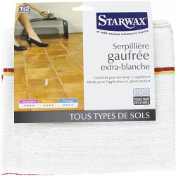 Serpillière gaufrée extra-blanche - STARWAX - Serpillière - BR-212521