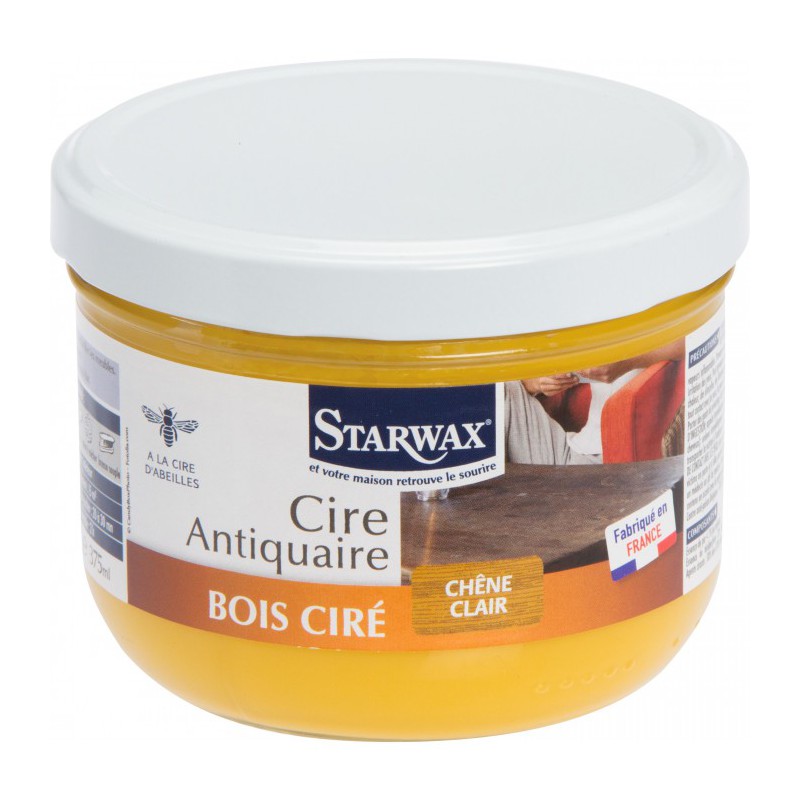 Cire antiquaire en pâte - Chêne clair - 375 ml - Entretien du bois - BR-032050