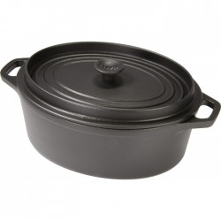 Daubière en fonte émaillée 33 cm noire Mijoteuse - INVICTA - Accueil - BR-035006
