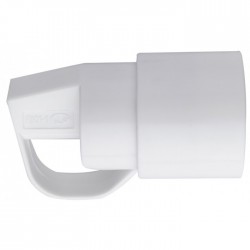 Fiche plastique 2P+T-10/16 A Dhome - Femelle - Blanc - Avec anneau - Prises / Fiches / Adaptateurs - BR-052939