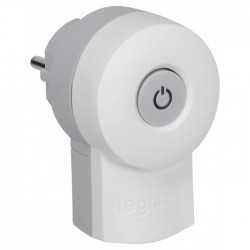 Fiche avec interrupteur - 2P + T - Blanc - LEGRAND - Prises / Fiches / Adaptateurs - BR-101549