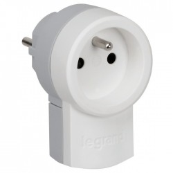 Fiche avec prise 2P + T - 250 V - LEGRAND - Prises / Fiches / Adaptateurs - BR-101550