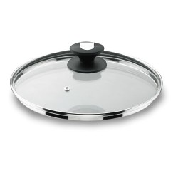 Couvercle en verre avec sortie vapeur - Durit - 22 cm - LACOR - Couvercles - DE-654046