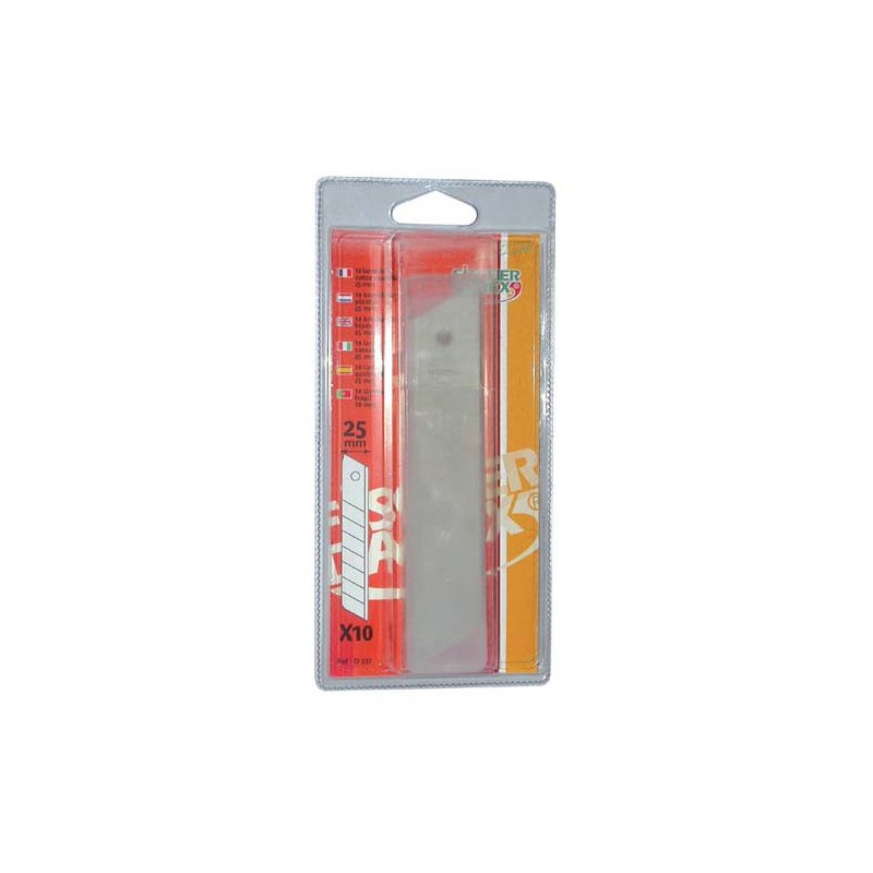 Lame de cutter - lot de 10 - 25 mm - FISCHER DAREX - Cutter / Lame - DE-121137