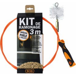 Kit de ramonage - Spécial Poêle à  pellets - 3 M - SCID - Cheminées / Poêles / Chauffage - BR-760502