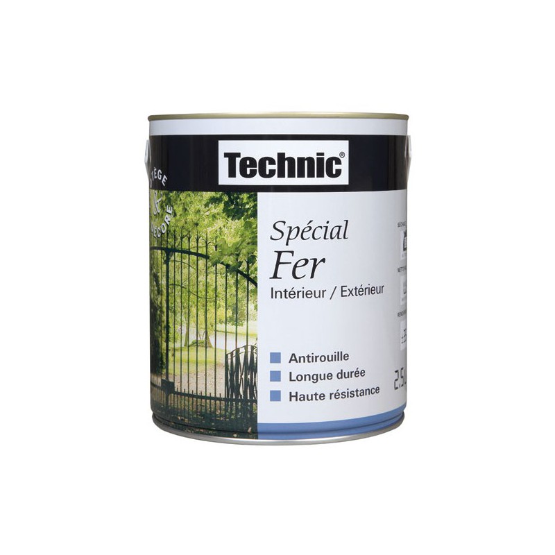 Peinture fer anti-rouille 2.5 L Technic - blanc - TECHNIC - Peintures - DE-124628