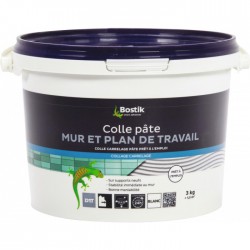 Colle pâte - Mur et plan de travail - 3 Kg - BOSTIK - Colle - BR-601553