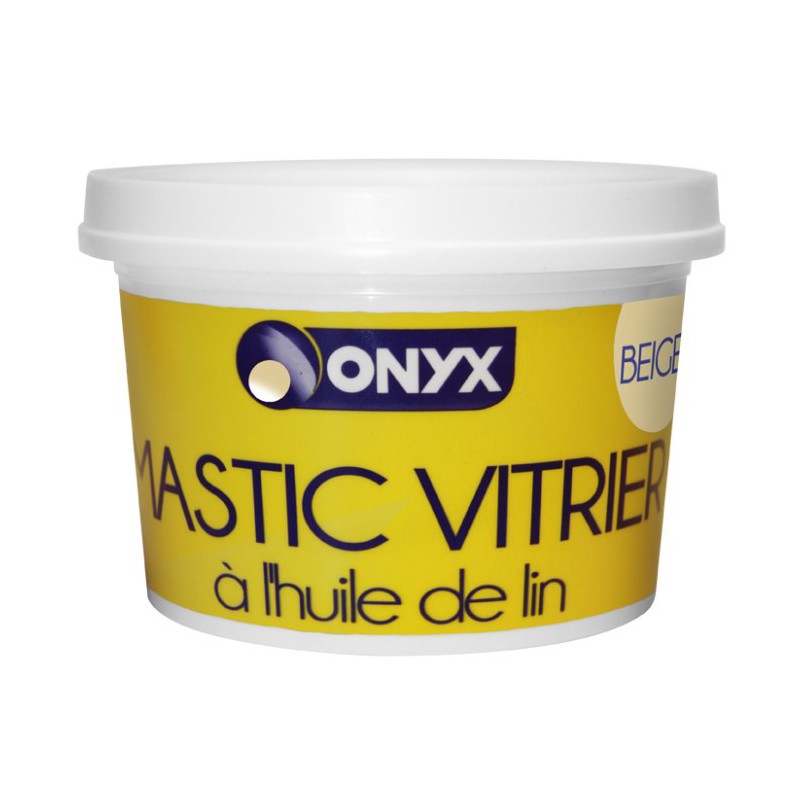 Mastic vitrier à  l'huile de lin - Beige - 1 Kg - ONYX - Mastic vitrier - DE-157024