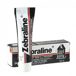 Zebraline Pate noire - Rénove acier et fonte - 100 ml - Entretien des métaux - BR-177261