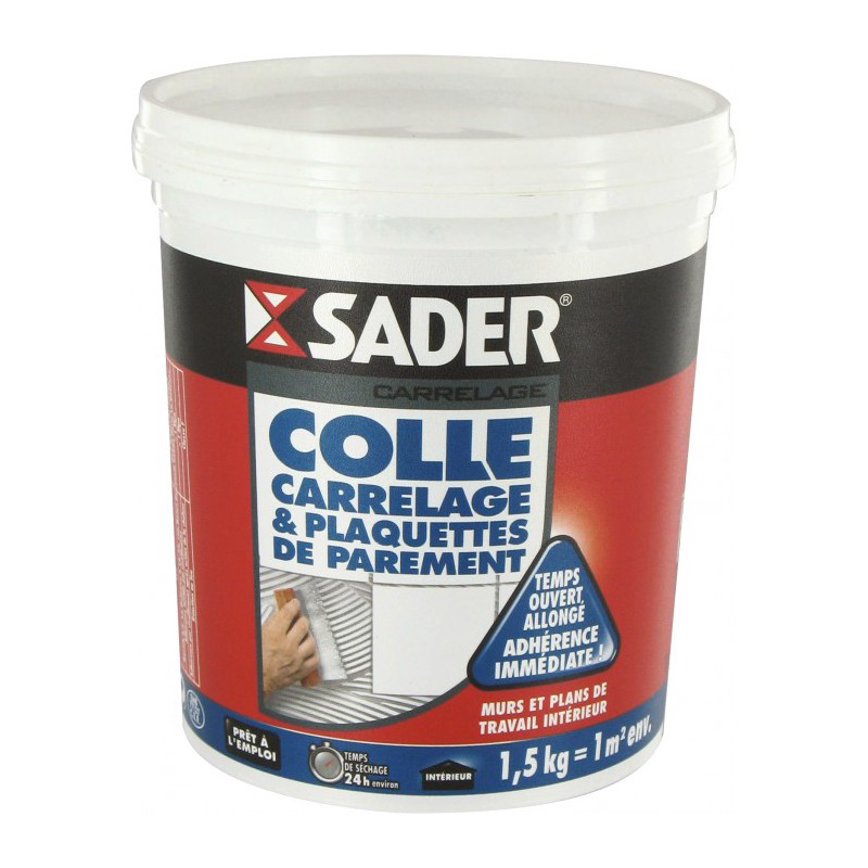 Colle pour carrelage et plaquettes de parement - 1.5 Kg - SADER - Colle - BR-194654