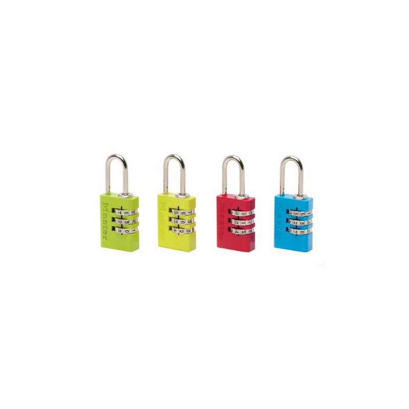 Cadenas aluminium couleur à  combinaison réglable - MASTERLOCK - Cadenas - BR-197115