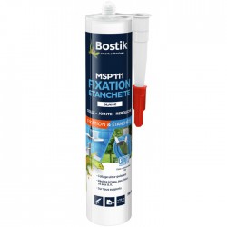 Fixation & étanchéité MS110 - cartouche 290ml - Blanc - BOSTIK - Mastic de fixation - BR-203511