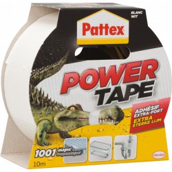 Adhésif super puissant Power tape Power Tape - Blanc - Longueur 10 m - Ruban adhésif fixateur - BR-215805