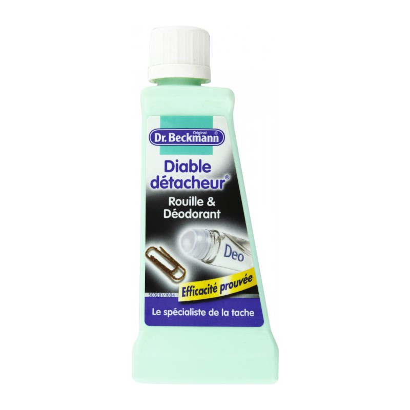 Diable Détacheur Rouille & Déodorant - 50 ml - DR BECKMANN - Détachant pour textile - DE-167882