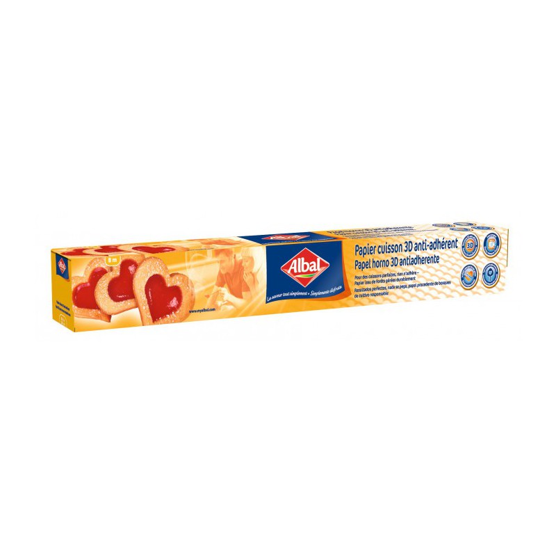 Papier Cuisson Anti-Adhèrent Rouleau - 8 x 0,36 m - ALBAL - Accueil - BR-501472