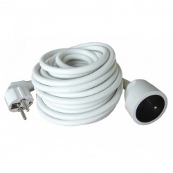 Rallonge Ho5Vvf 3 G 1.5 - Blanc - 10 M - ZENITECH - Rallonges électriques - DE-688986