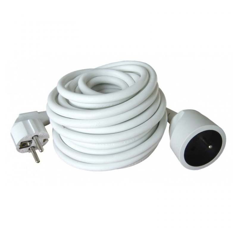 Rallonge Ho5Vvf 3 G 1.5 - Blanc - 10 M - ZENITECH - Rallonges électriques - DE-688986