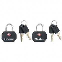 Cadenas laiton - 40 mm - anse acier 22 mm - certifié TSA - MASTER LOCK - Cadenas - DE-284844