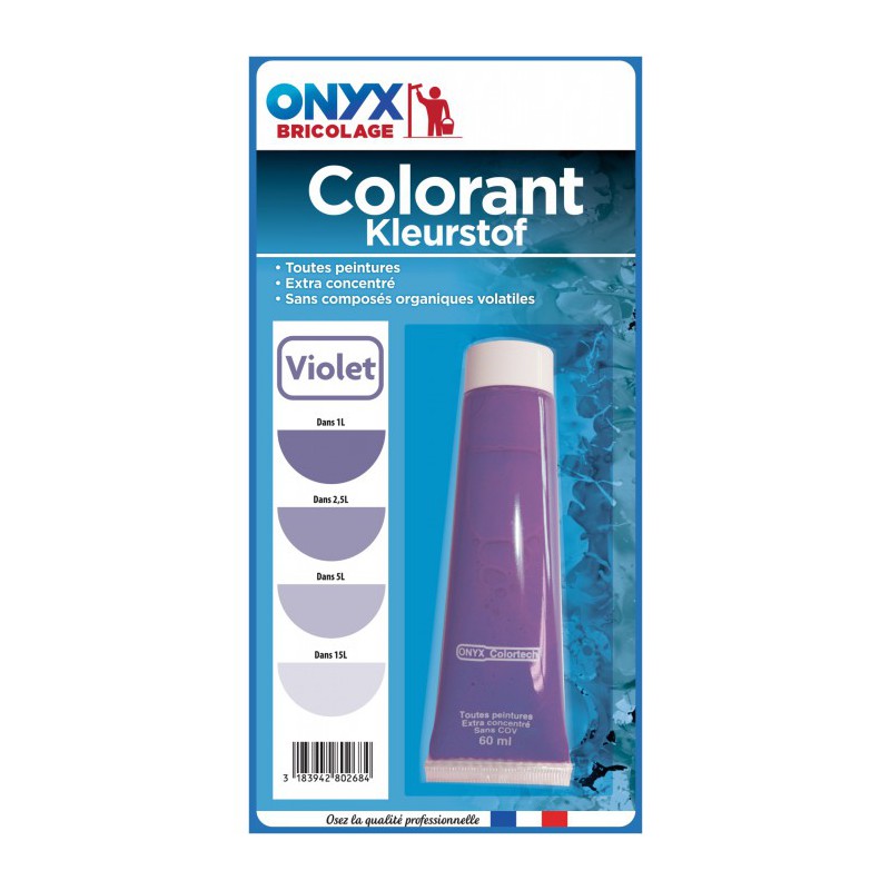 Colorant universel "Colortech" - Violet - 60 ml - ONYX - Colorants peinture - BR-319912