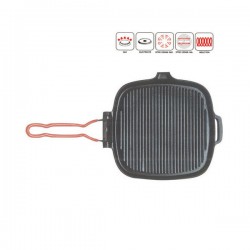 Gril viande carré en fonte - 25 cm - noir de INVICTA - Accueil - DE-714642