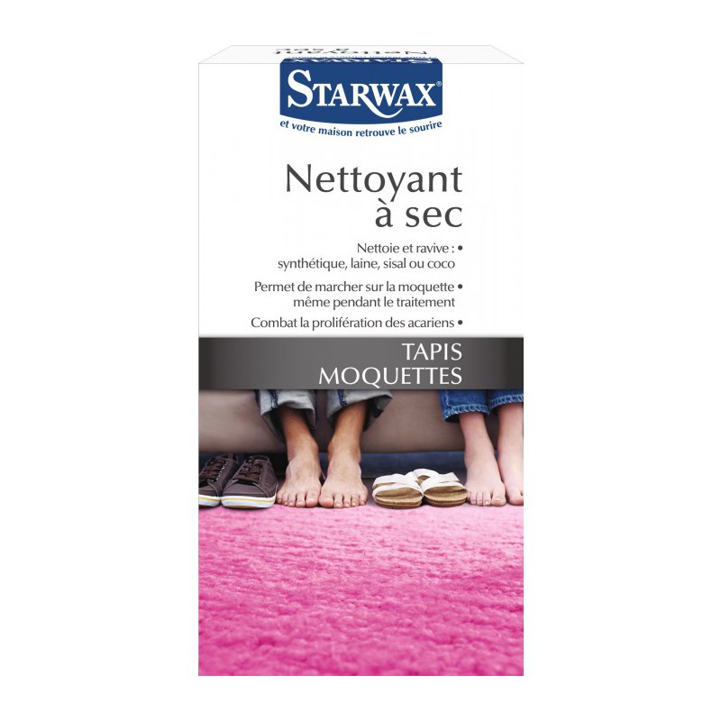 Nettoyant à  sec tapis et moquettes - 500 Grs - Starwax - Entretien moquettes et tapis - BR-634506