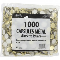 Capsule pour bouteilles champenoises x 1 000 - OR - D: 29 mm - DUHALLE - Cave et bouchage - BR-259741