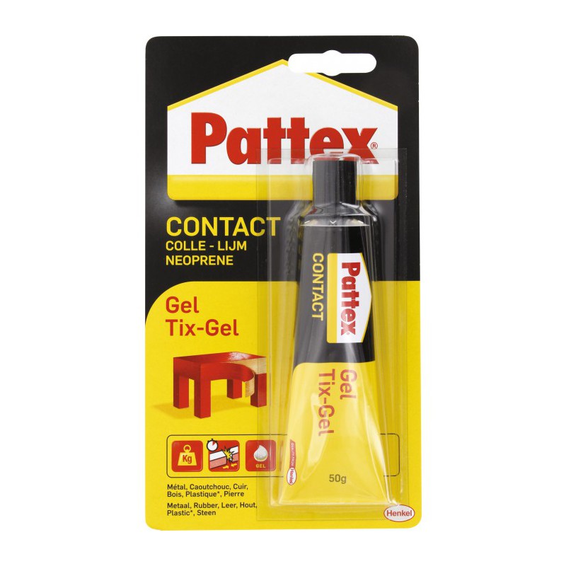 Colle contact Néoprène Pattex - Gel - Tube 50 g - Colle - BR-739916 Colle contact Néoprène Pattex - Gel - Tube 50 g - Colle - BR-739916