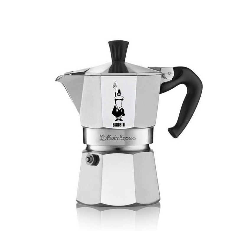 Cafetière italienne Moka express - 3 tasses - aluminium - BIALETTI - Pour le Thé, Café, petit déjeûner - DE-647768