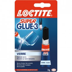 Colle Super Glue-3 - Spécial Verre - 3 g - LOCTITE - Colle - BR-465348