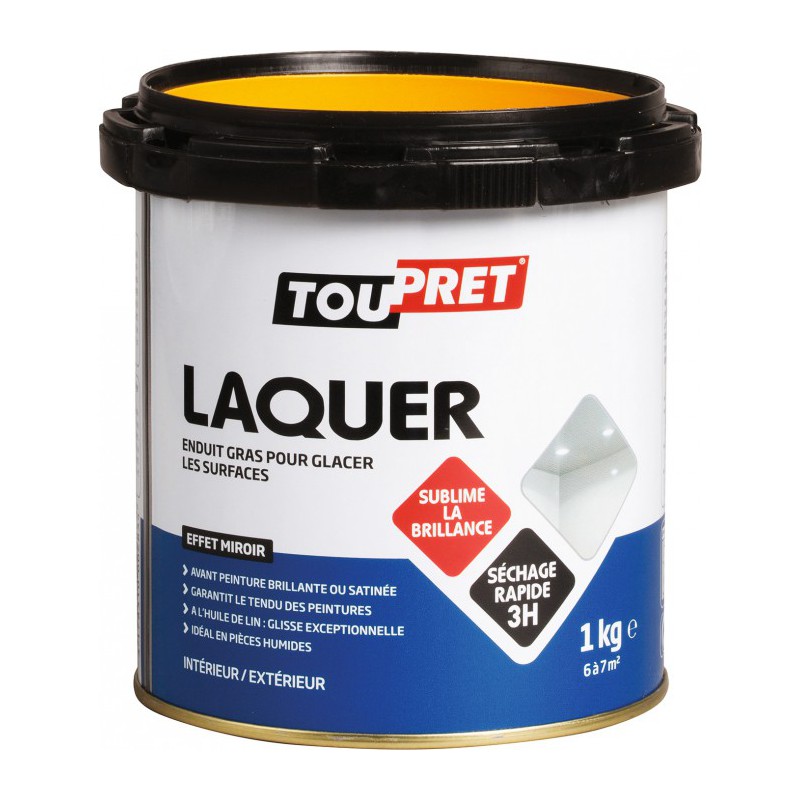 Enduit gras à  laquer en pâte - 1 Kg - TOUTPRET - Enduit de lissage - BR-616100