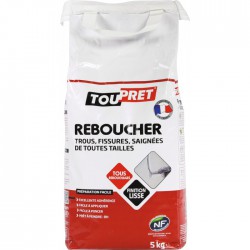 Enduit de rebouchage en poudre - 5 Kgs - TOUTPRET - Enduit de rebouchage - BR-565444