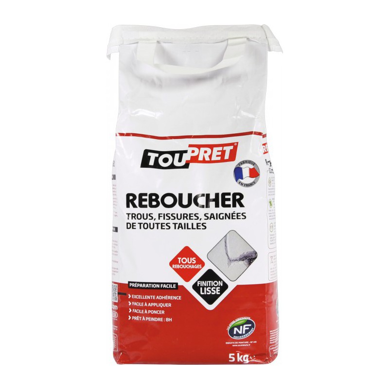 Enduit de rebouchage en poudre - 5 Kgs - TOUTPRET - Enduit de rebouchage - BR-565444