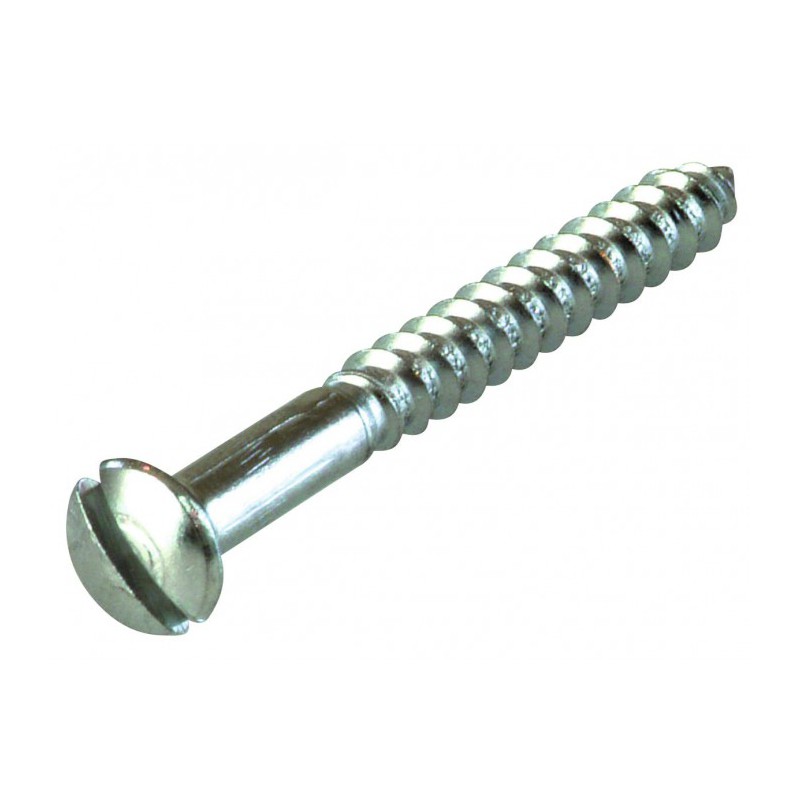 Vis à  bois tête fraisée fendue bombée laiton chromé - 3 x 20 mm - FIX'PRO - Accueil - BR-487559