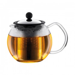 Théière à  piston 0.5 L Assam - filtre inox, brillant de BODUM - Pour le Thé, Café, petit déjeûner - DE-625012