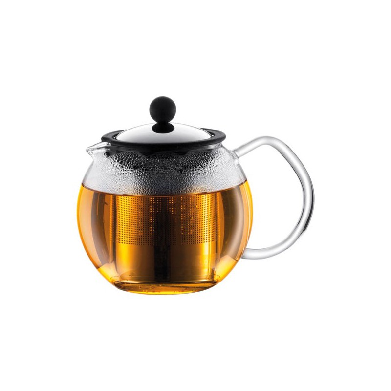 Théière à  piston 0.5 L Assam - filtre inox, brillant de BODUM - Pour le Thé, Café, petit déjeûner - DE-625012