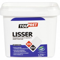 Enduit pâte de lissage - 1.5 Kg - TOUTPRET - Enduit de lissage - BR-565454