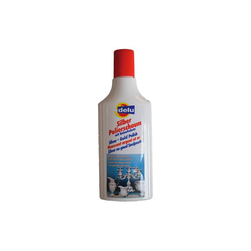 Nettoyant moussant argent et or - 150mL de DELU - Entretien des métaux - DE-578963