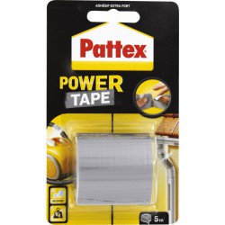 Adhésif super puissant Power tape Power Tape - Gris - Longueur 5 m - Ruban adhésif fixateur - BR-603916