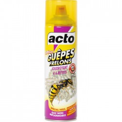 Insecticide guêpes et frelons pulvérisateur - 500 ml - ACTO - Insectes volants - BR-629952