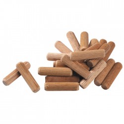 Tourillon en bois dur SCID - Dimensions 6 x 30 mm - Vendu par 100 - Équerre / Taquet - BR-651107