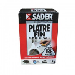 Plâtre fin en sac 1 Kg - SADER - Ciment et Plâtre - DE-138669