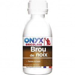 Dégraissant bois bruts et teinture - Brou de noix - 190 ml - ONYX - Lasures et Vernis - BR-462616