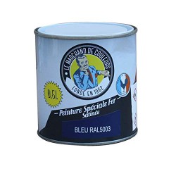 Peinture Spécial Fer - Satinée - Bleu - 0.5 L - ONIP - Peintures - MC70191