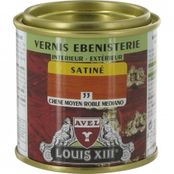 Vernis ébénisterie - Satiné - Chêne moyen - 125 ml - AVEL - Lasures et Vernis - BR-758922