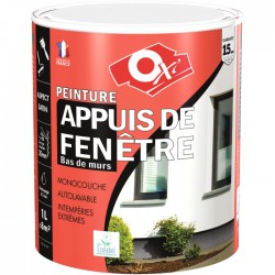 Peinture appuis de fenêtre - 2.5 L - Blanc - OXI - Peintures - 57561