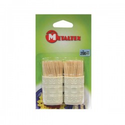 Cure-dents en bois - 2x100 - METALTEX - Accessoires / Dessous de plat - DE-794370