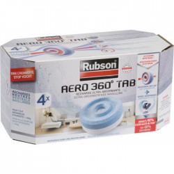 Recharges PowerTab Aero 360 pour absorbeur - Lot de 4 - RUBSON - Humidité / moisissures - BR-808396