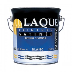 Laque glycéro saintée Technic 2.5 L - blanc - TECHNIC - Peintures - DE-814863